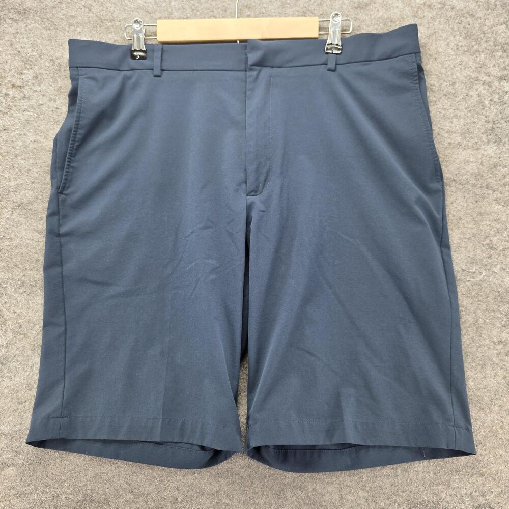 Walter Hagen Shorts Mens 38 Blue Golf Performance Stretch 11 Inseam Casual